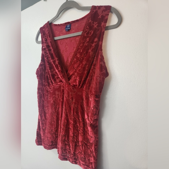 Reitmans vintage velvet sleeveless blouse - Picture 1 of 5